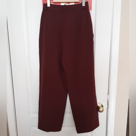 ALFRED SUNG Vintage Burgandy Pants - Picture 4 of 6